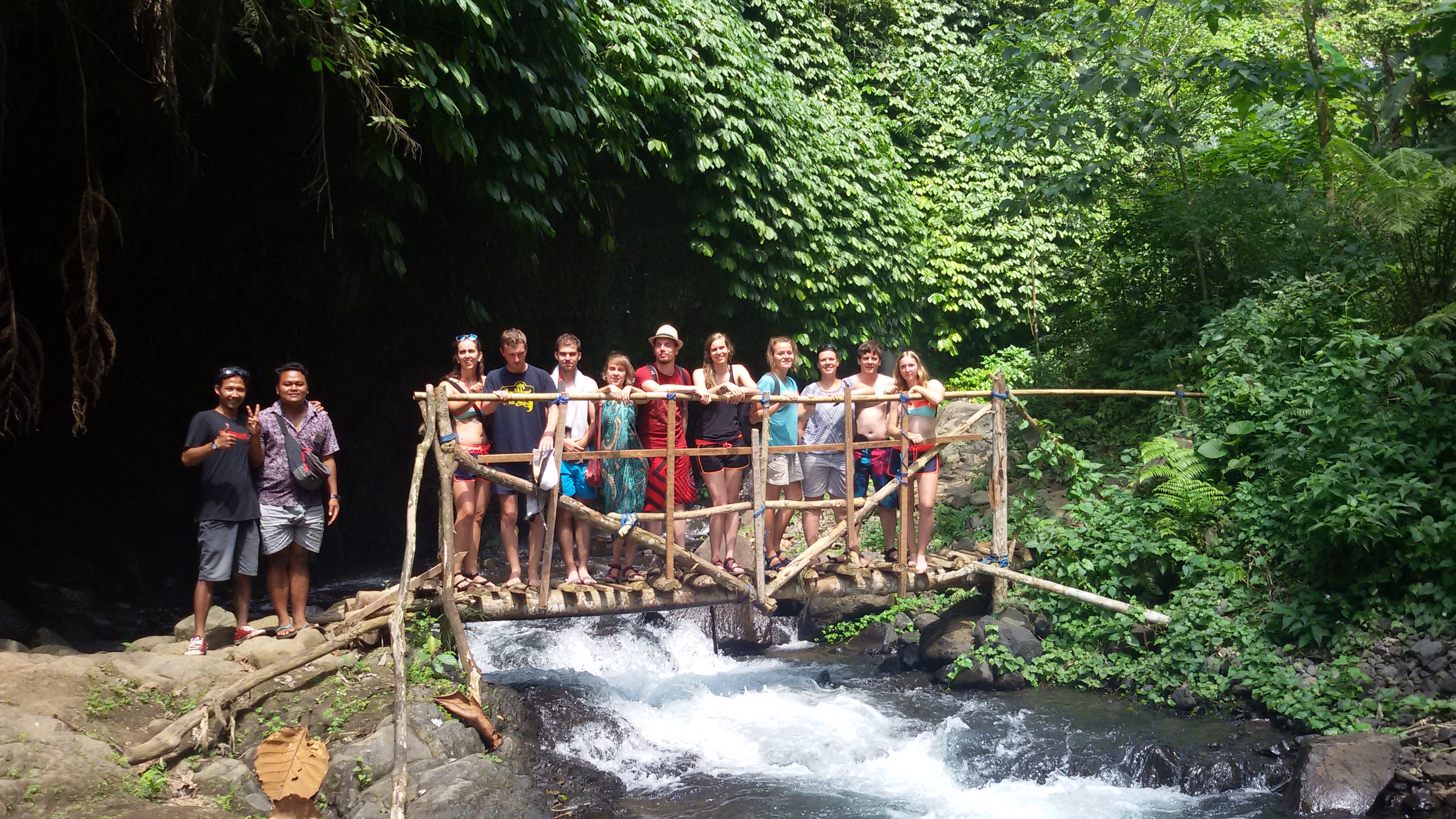 Met de groep op stap in Bali