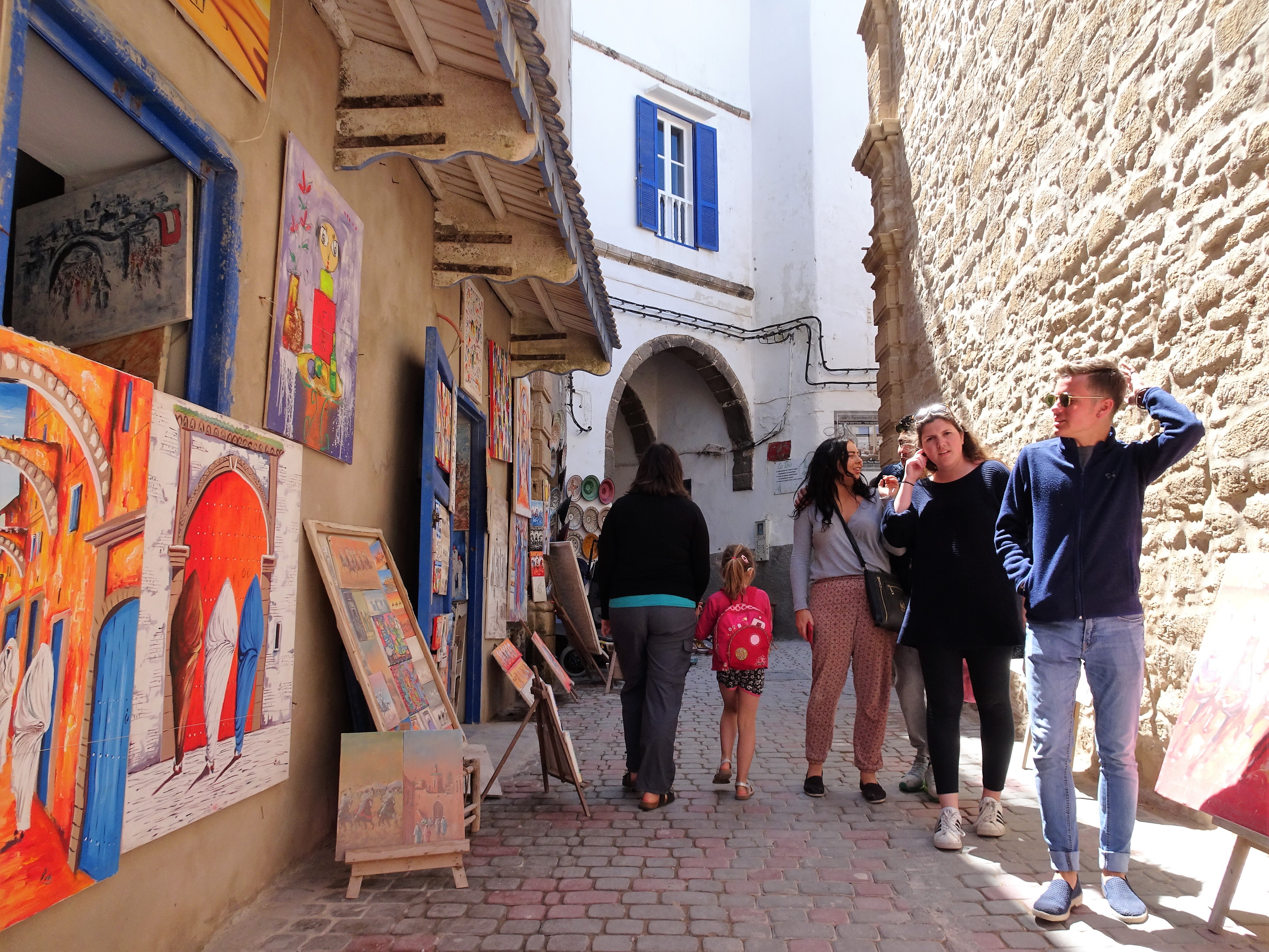 Wandelen door de straatjes in Essaouira