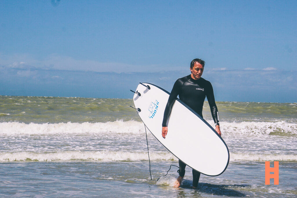 Surfen in eigen bubbel aan de Belgische kust