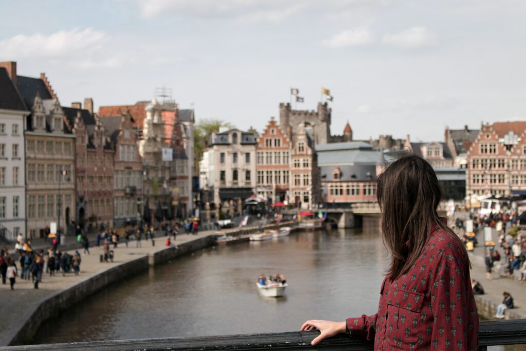De gras- en Korenlei van Gent