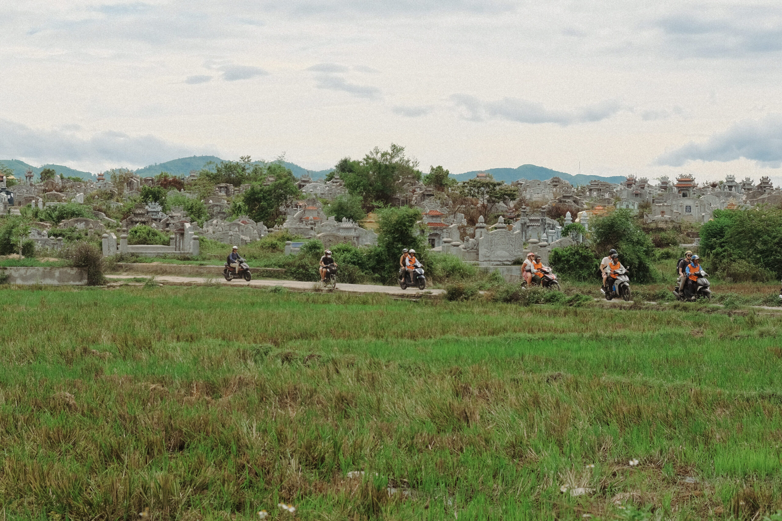 Tussen de reistvelden in Vietnam