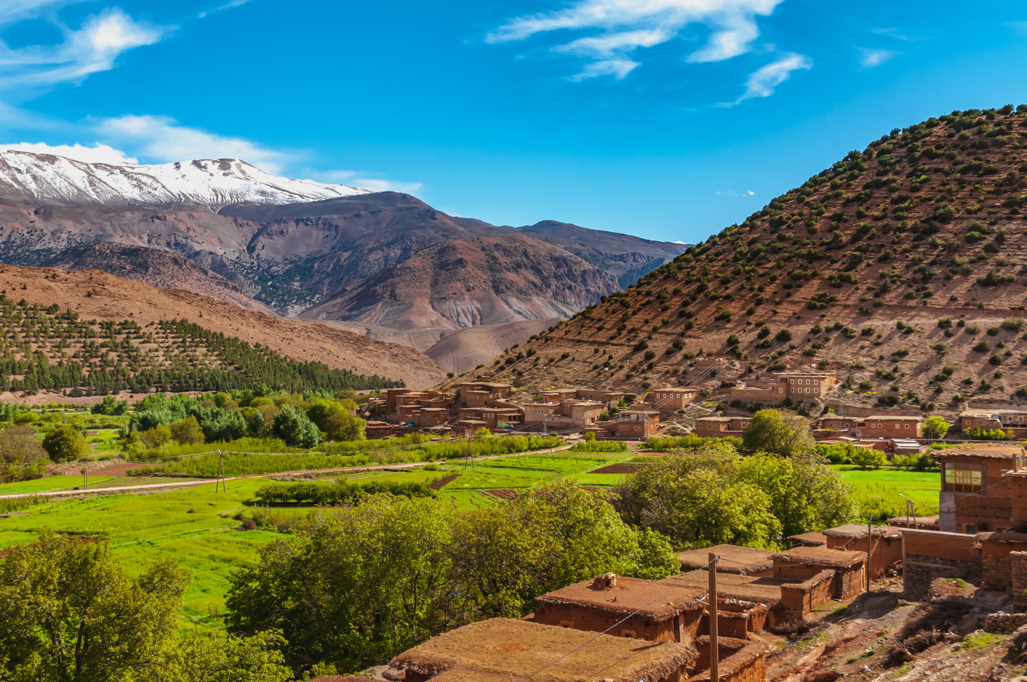 zicht op Ait Bouguemez