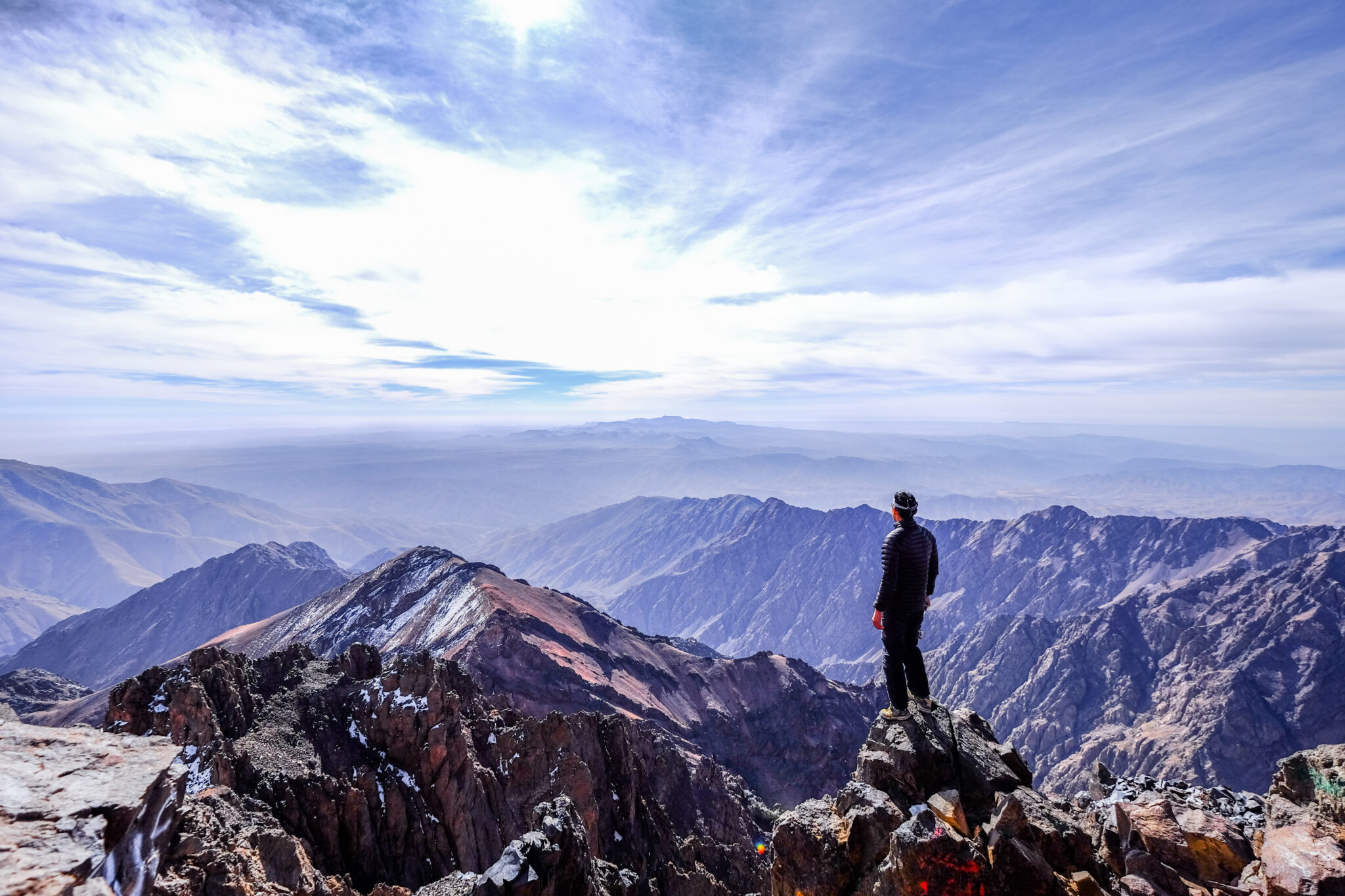 zicht vanaf de Toubkal